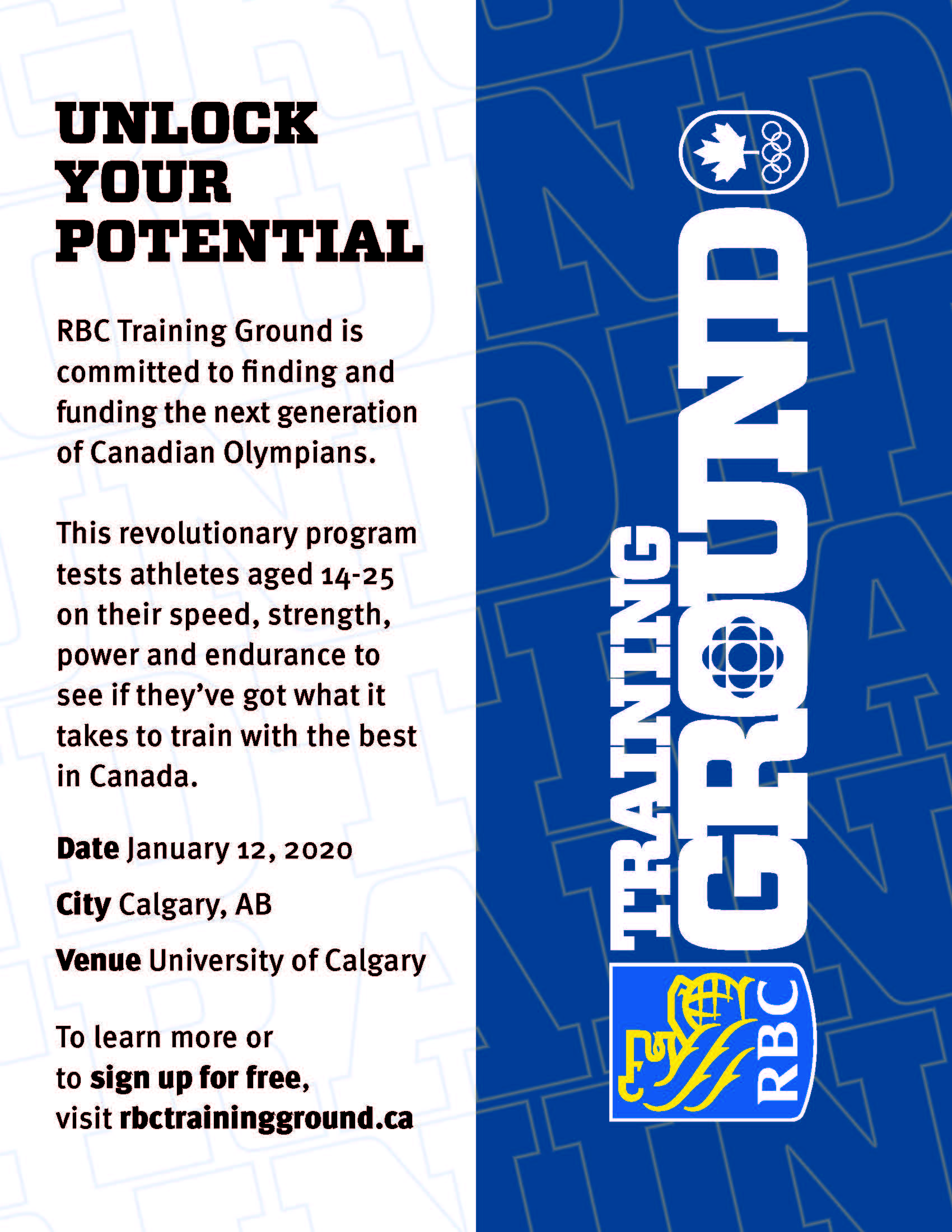 RBC TrainingGround Poster20202